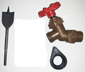 Shut Off Valve with Rubber Gasket for Rain Barrel: EarthMinded, EarthMark (Hi-Flow Elbow)