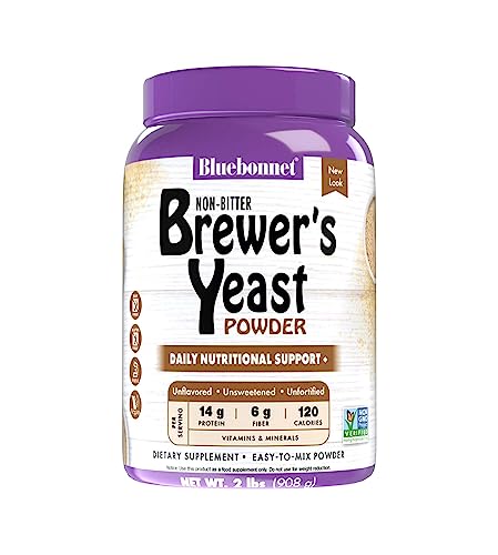 Bluebonnet Nutrition Super Earth Brewers Yeast Powder, Super Food, Whole Food, Source for Vitamins, Great Tasting, Vegan, Vegetarian, Non GMO, Gluten Free, Soy Free, Milk Free, Kosher, 1 lb