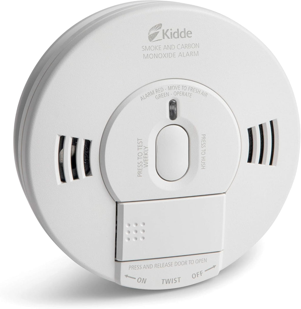 Kidde 21007624 AC Photoelectric Smoke and Carbon Monoxide Detector Alarm | Hardwired with Battery Backup | Model # KN-COPE-IC
