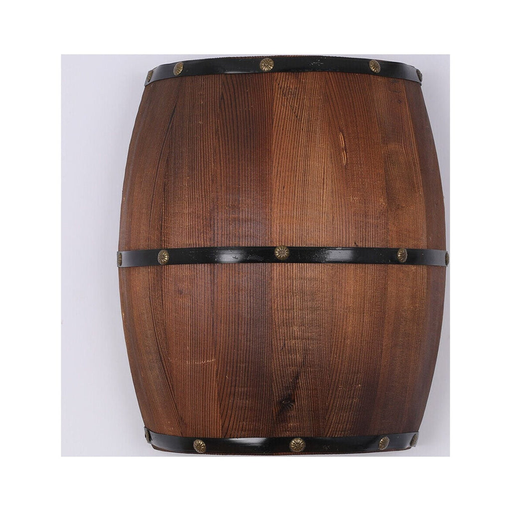 Wood Wine Barrel Wall Lamp Wall Light Fixture Sconce Lighting Home Decoration