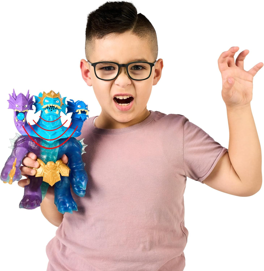 Heroes of Goo Jit Zu Deep Goo Sea King Hydra Figure with Triple Attack 3 in 1 Goo Power. Plus Light and Sound Battle Action!