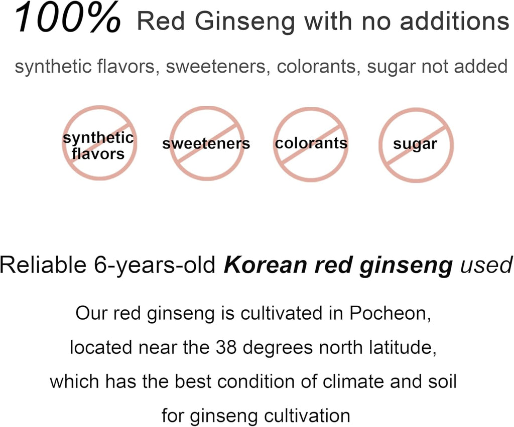 Pocheon 240g(8.5oz), 100% Pure Korean 6Years Root Panax Red Ginseng Extract Gold, TOP Ginsenoside, Saponin, Ginseng Herbal Supplement, Natural Immune Support