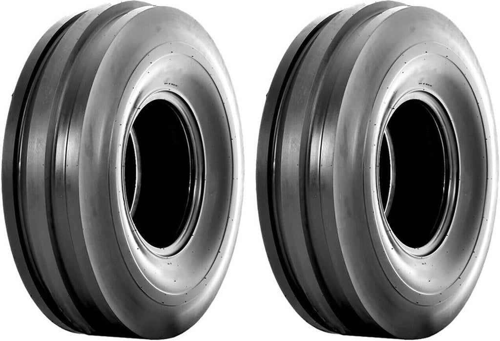 Two 750-16 Heavy Duty Tractor W/tubes 3 Rib Tires F2 7.50-16 Tri Rib 7.50 16