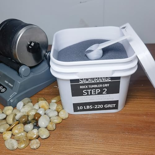 10 LBS Step-1 Rock Tumbler Grit -COARSE 60 Grit Tumbler Silicon Carbide Abrasive, Rock Polishing Grit Media, Works with Any Rock Tumbler, Rock Polisher, Stone Polisher - 10 Pounds