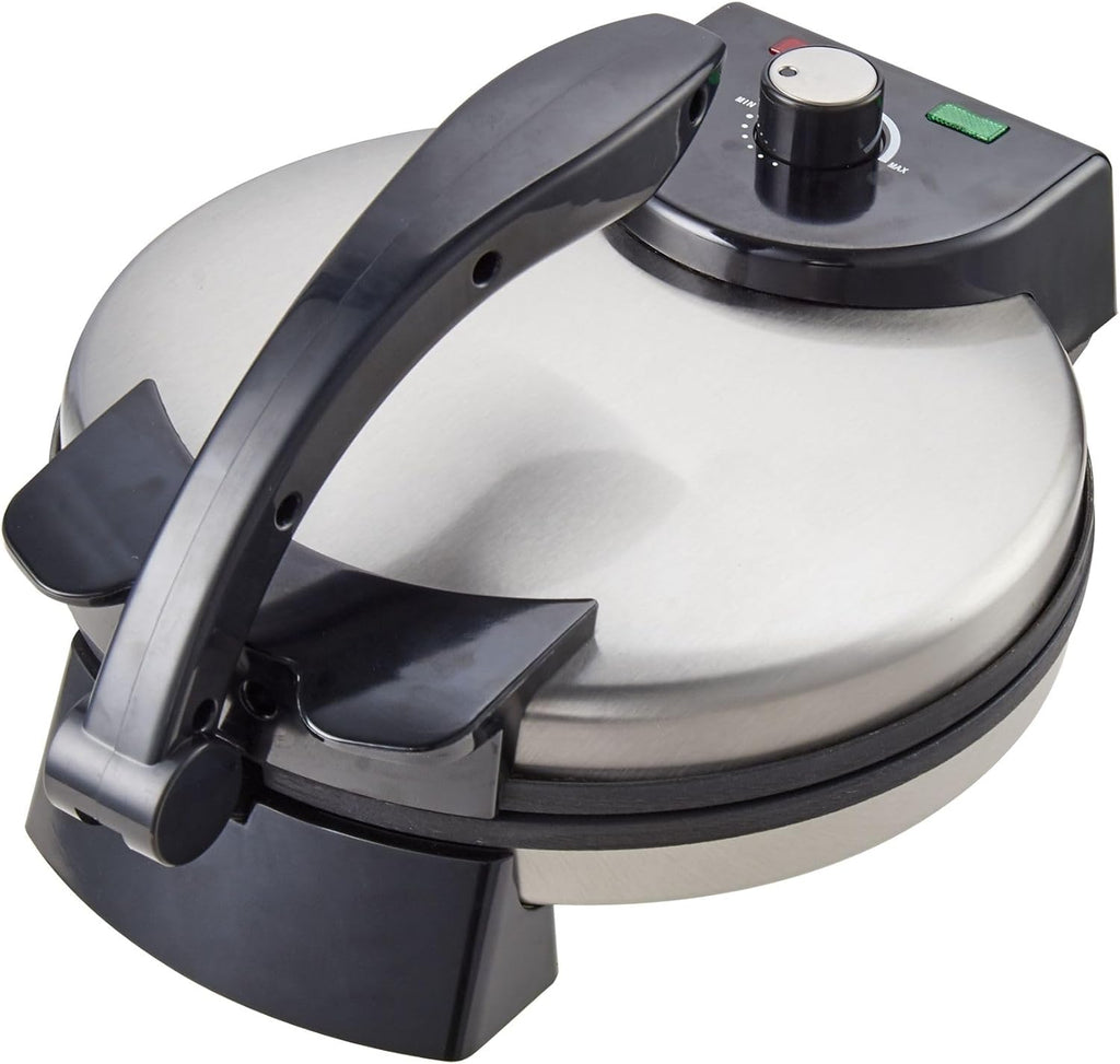 Electric Roti Maker Tortilla Press 10 Inch Multipurpose Electric Tortilla Maker Automatic Electric Chapati Press with Removable Handle Roti Tortilla Maker Tortilla Press Electric Non Stick