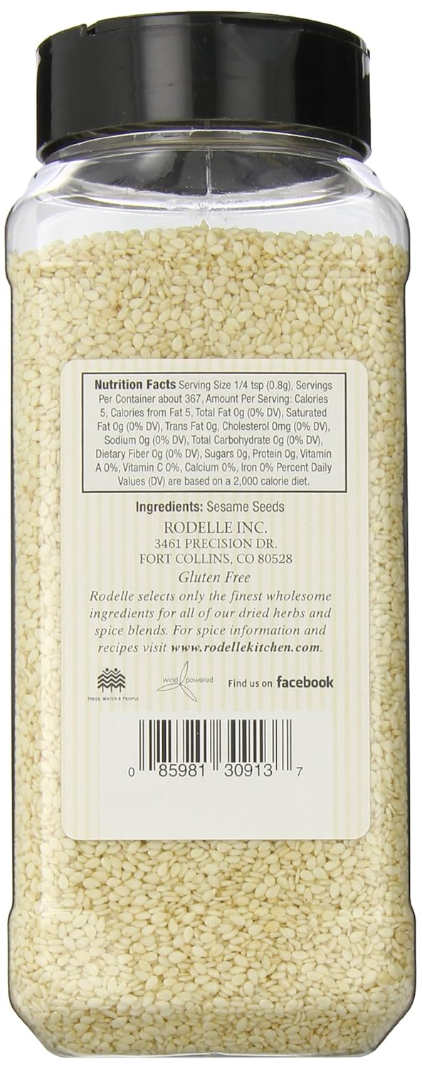 Rodelle Whole Gourmet Sesame Seeds, 18 Ounce