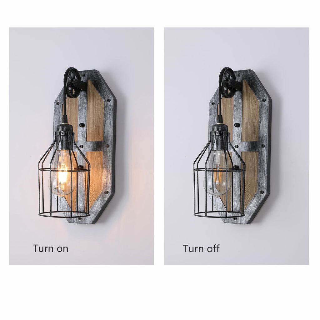 Farmhouse Wall Light Fixture Sconce Vintage Industrial Rustic Metal Wall Lamp
