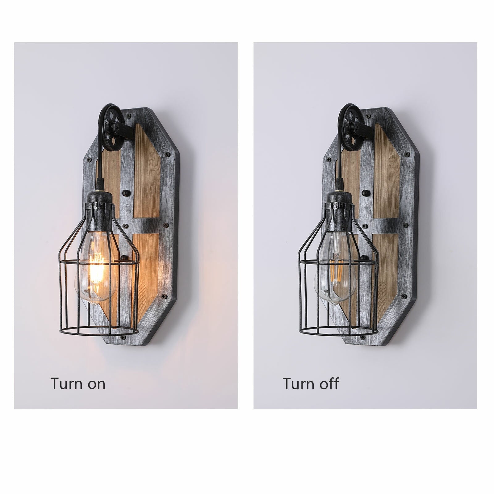 Farmhouse Wall Light Fixture Sconce Vintage Industrial Rustic Metal Wall Lamp