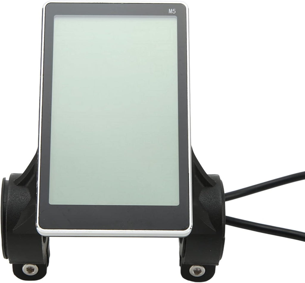 Electric Bike LCD Display Screen, 5 Pin 24V 36V 48V 60V Universal Waterproof Electric LCD Display Control Panel for 31.8 22.2mm Electric Bikes