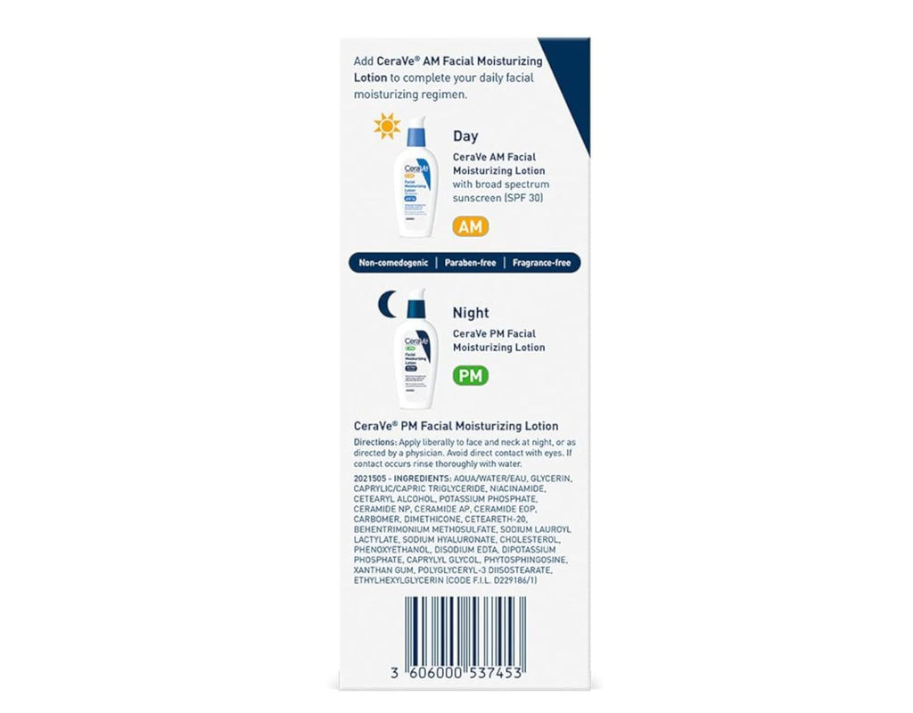 Cerave Facial Moisturizing Lotion PM 3 Oz (2 Pack)