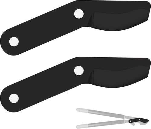(2-Pack) Steel Replacement Blade for Fiskars Loppers - Compatible with PowerGear Bypass Lopper25" & 31" and 27" PowerGear 2 Bypass Loppers - Loppers Large Blade for Fiskars Garden Tools - Black