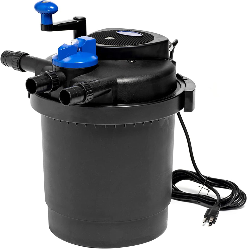 CNZ CPF-2500 Bio Pressure Pond Filter with 13w Clarifier with 1200 GPH Pump, Up to 1600 Gallon
