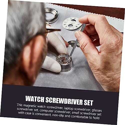 jojofuny 1 Set Precision Screwdriver Driver Watch Hand Tool Watch Repair Tools Hex Screwdriver Kit Eyeglass Screwdriver Hexagon Screwdriver Eyeglass Repair Kit Model Kit Tools