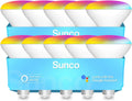 Sunco Lighting BR30 Alexa Smart Flood Light Bulb, Color Changing LED Recessed WiFi Bulb 8W, RGB CW, Dimmable, 650 LM, Compatible with Alexa & Google Assistant, E26 Base, No Hub Required, 10 Pack