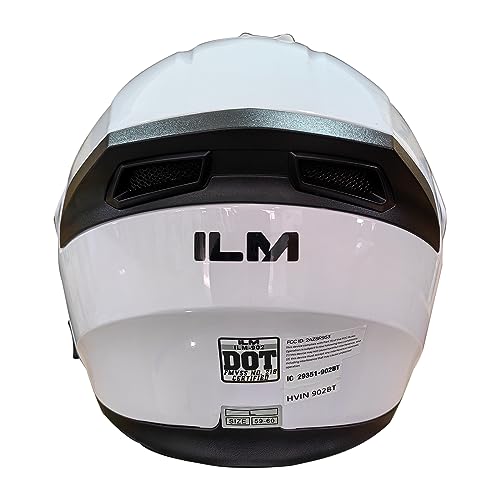 ILM Bluetooth Motorcycle Helmet Modular Flip up Full Face Dual Visor Mp3 Intercom FM Radio DOT Model 902BT/902BT PRO