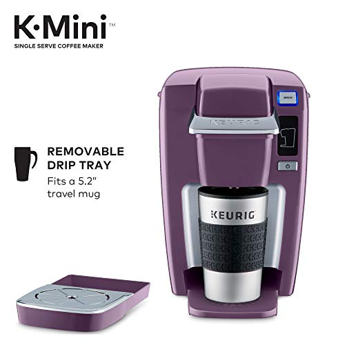 Keurig K15 Coffee Maker, Single Serve K-Cup Pod Coffee Brewer, 6 to 10 oz. Brew Sizes, Platinum