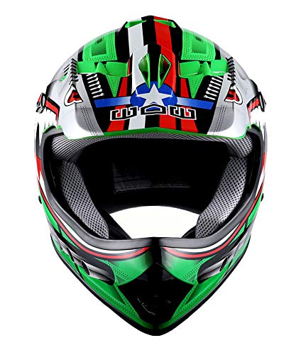 WOW Youth Kids Motocross BMX MX ATV Dirt Bike Moutain Helmet Storm Black