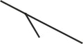 for Ozark Trail Simple Push 10x10 Instant Canopy Gazebo Upper Peak Truss Bars Metal Replacement Parts (Black)