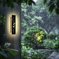 1 Pack 11.8inch-Black waterproof outdoor wall light, modern outdoor LED long wall light waterproof wall light, porch light, outdoor 3000K wall light, suitable for villas, courtyards, gardens, garages