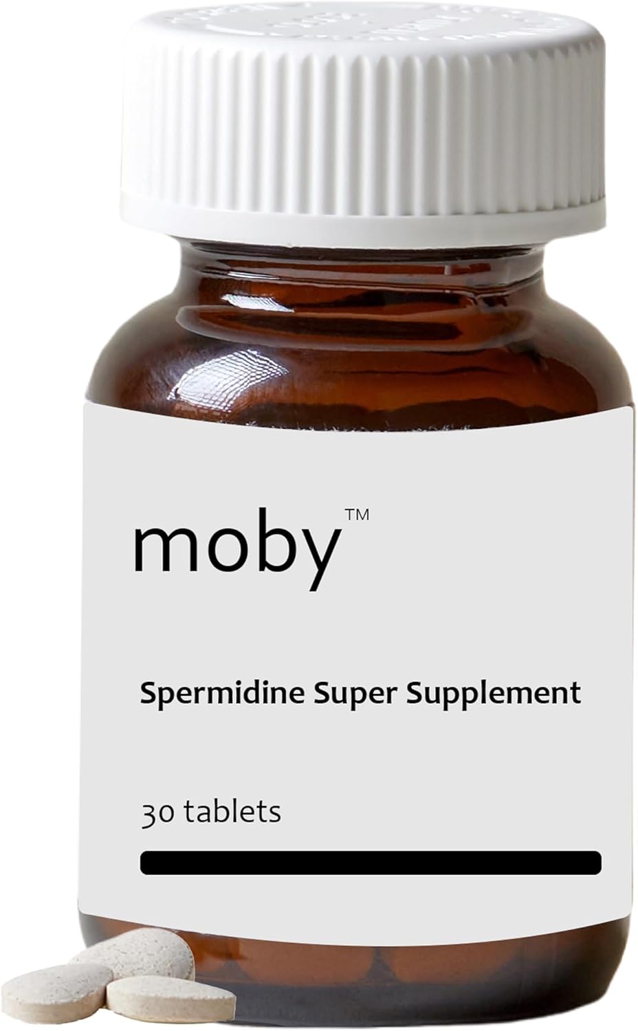 Moby Spermidine Supplement - Over 100x More Potent Than Wheat Germ Extract - 10mg Per Capsule - 99% Pure Spermidine - Clinically Tested - 3rd Party Tested - Made in The USA - 30 Day Supply