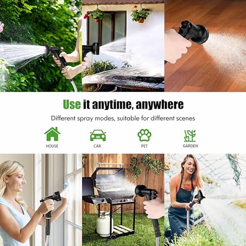 100FT Stainless Steel Garden Hose - Heavy Duty, Kink & Tangle Free, Bite Proof, Puncture Resistant with Connectors - Ideal for Outdoor Watering & Cleaning