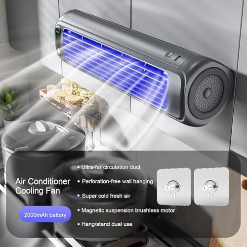 Serum Cooling Ace, Portable Air Conditioner Fan Quiet, with 3 Speeds LED Display, Portable A/C USB charging, 24h Long-Lasting Battery Life -0203,Apricotwhite-25