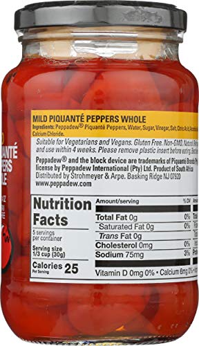 PEPPADEW Sweet Piquant Peppers, 14 Ounce