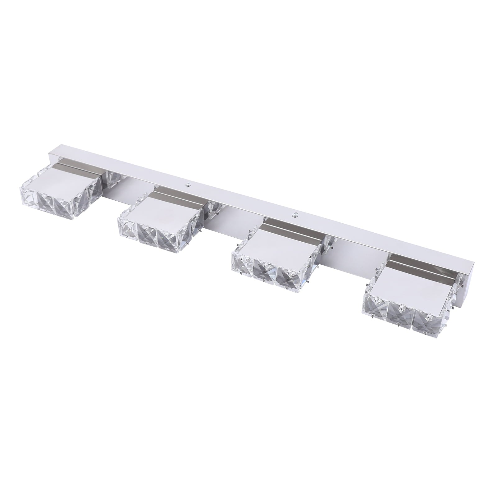 4-head LED Over Mirror Light Modern Waterproof Bathroom Over Mirror Light Wall-Mounted Long Over Mirror Light Vanity Crystal Front Mirror Toilet Wall Lamp Make-up Light