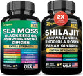 Zoyava Sea Moss 16-in-1 and Shilajit 8-in-1 Supplement Bundle