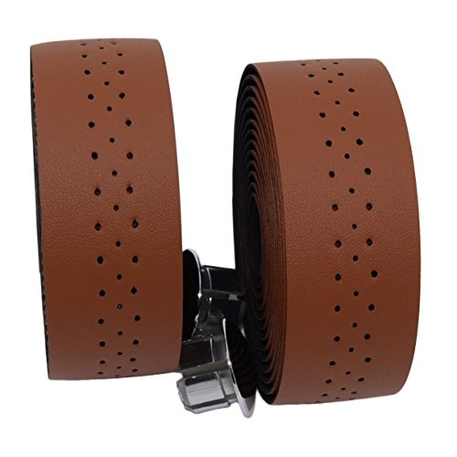 Carbon Fiber PU Leather Road Bike Handlebar Tape Bar Tapes - 2PCS Per Set