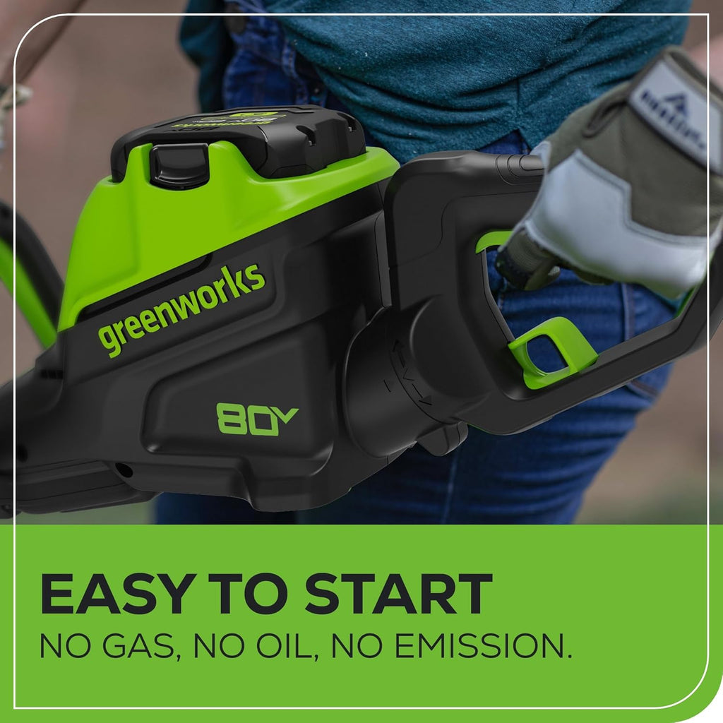 Greenworks 80V 26" Brushless Hedge Trimmer, 2.0Ah Battery and 2A Charger