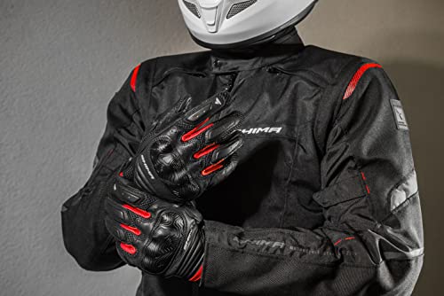 SHIMA Rush Motorcycle Gloves - Breathable Reinforced City Summer Touchscreen Biker Riding Gloves with Protectors