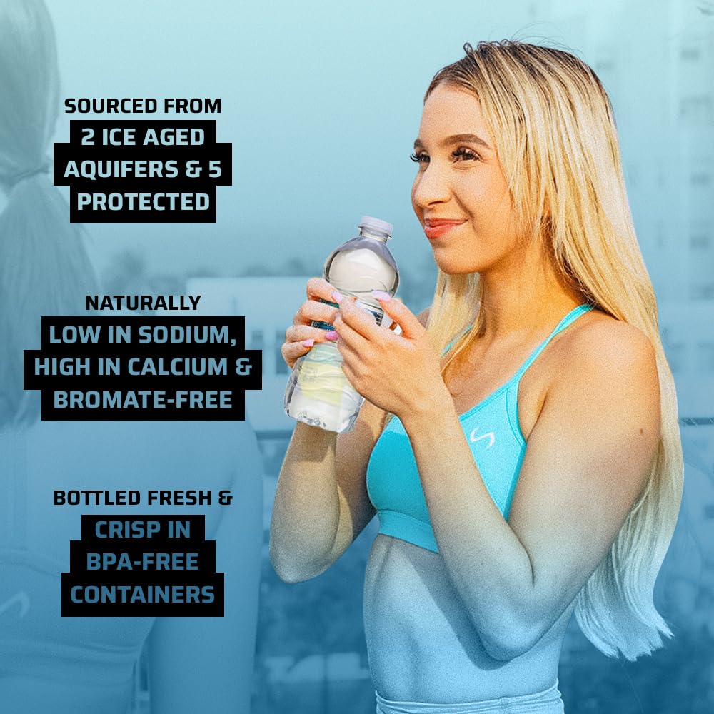Nirvana Natural Spring Water - Fresh Bottling, High in Calcium, Bromate-Free, BPA-Free Bottles Water - Best Water Natural Sourced from Adirondack Mountains - (16.9 fl oz - 24 Bottles)