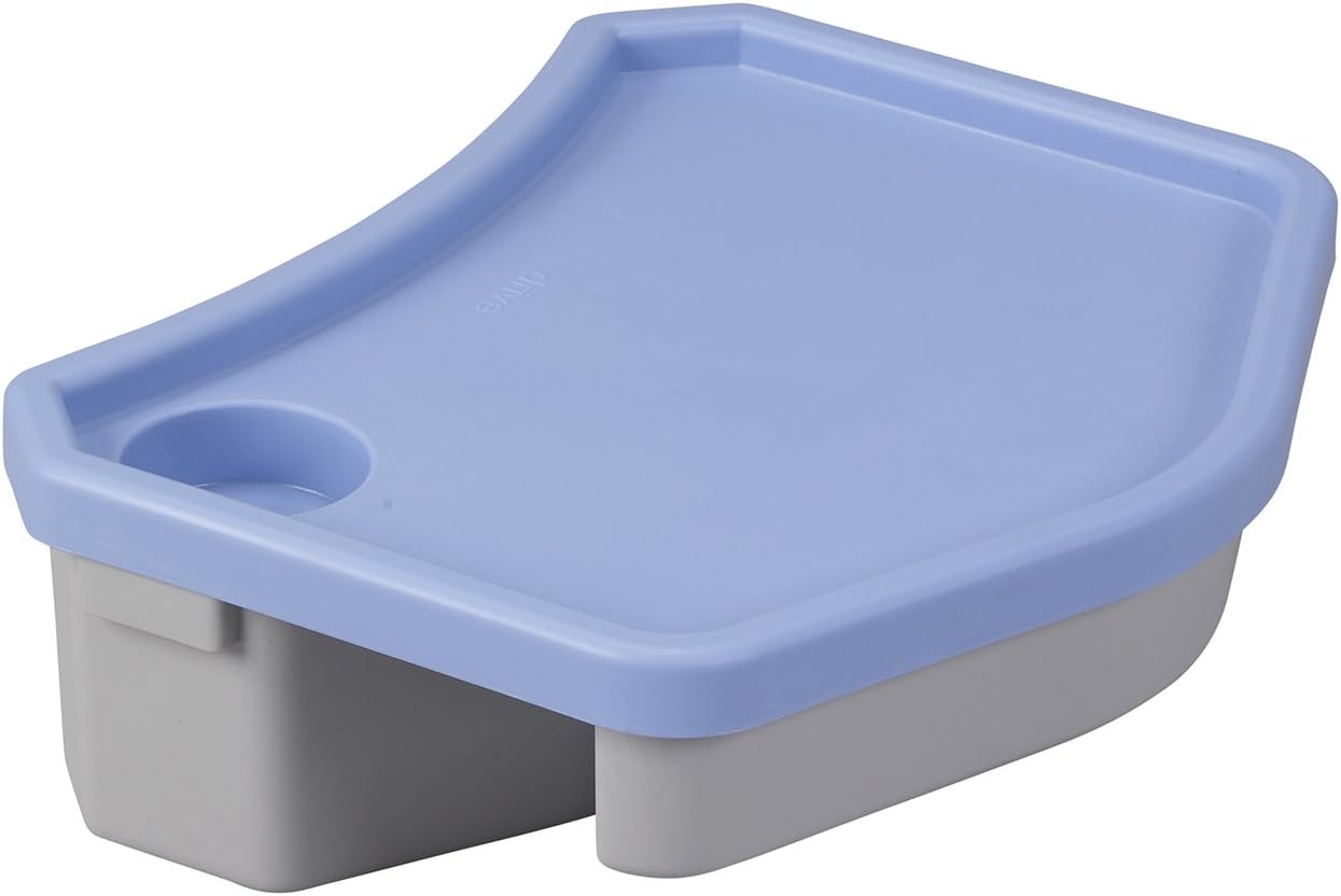 Drive Medical RTL10131 E-Z Walker Caddy with Tray, Gray/Blue
