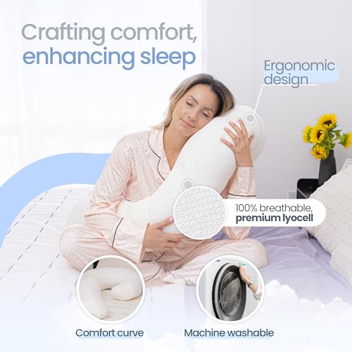 Contour Swan Body Pillow w/Pillowcase & Mesh Laundry Bag - As Seen on TV