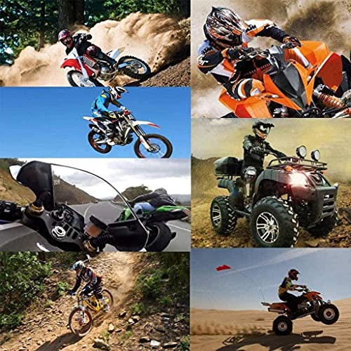 Motocross Helmet Set with Goggles Gloves Mask , DOT Certified Outdoor Adventure Dirt Bike Racing Crash Helmet Youth Men Women Off-Road ATV BMX MX Helmet Grey/Orange S~XL