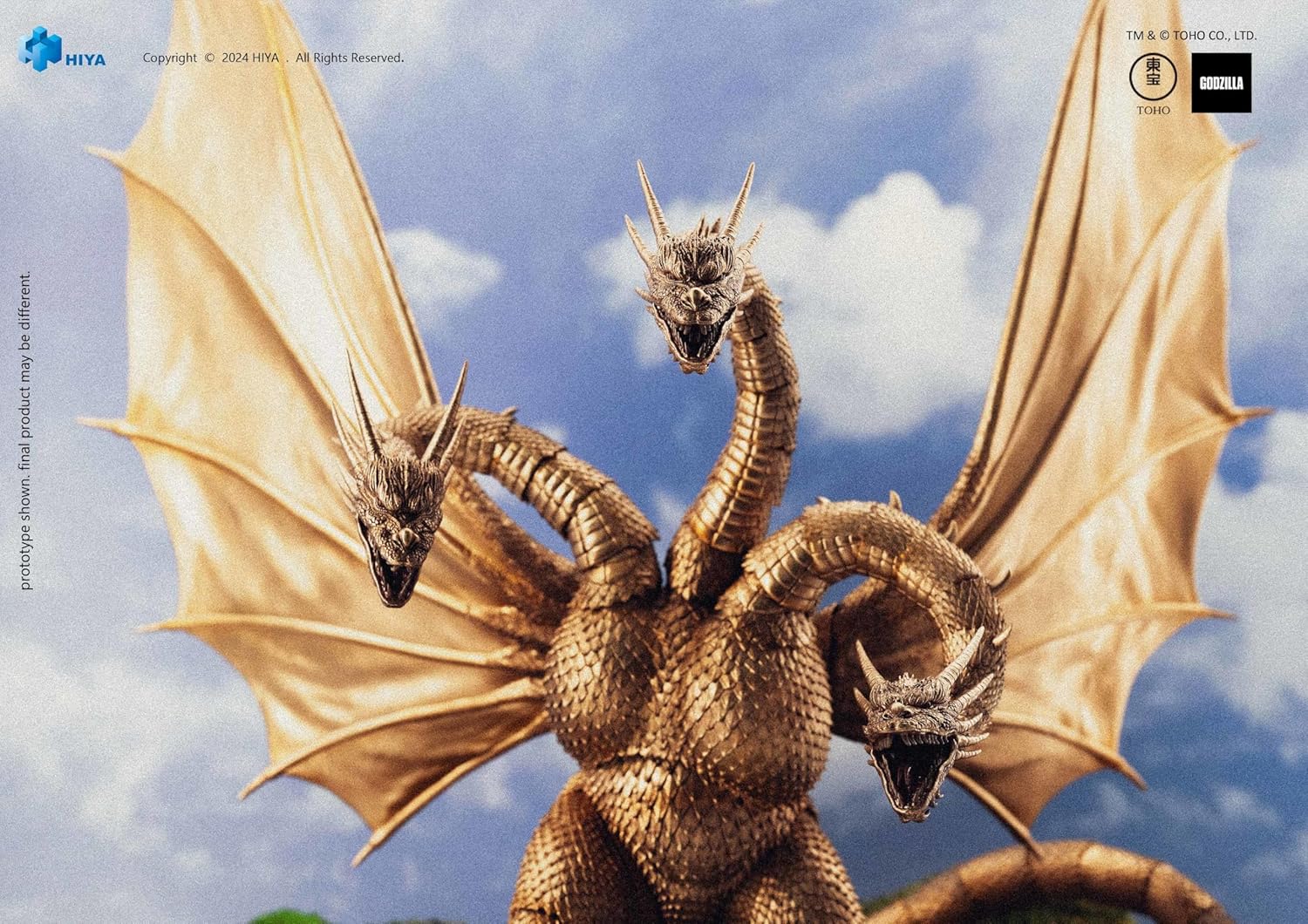 Hiya Toys Godzilla vs. King Ghidorah - King Ghidorah Exquisite Basic Series Previews Exclusive Action Figure