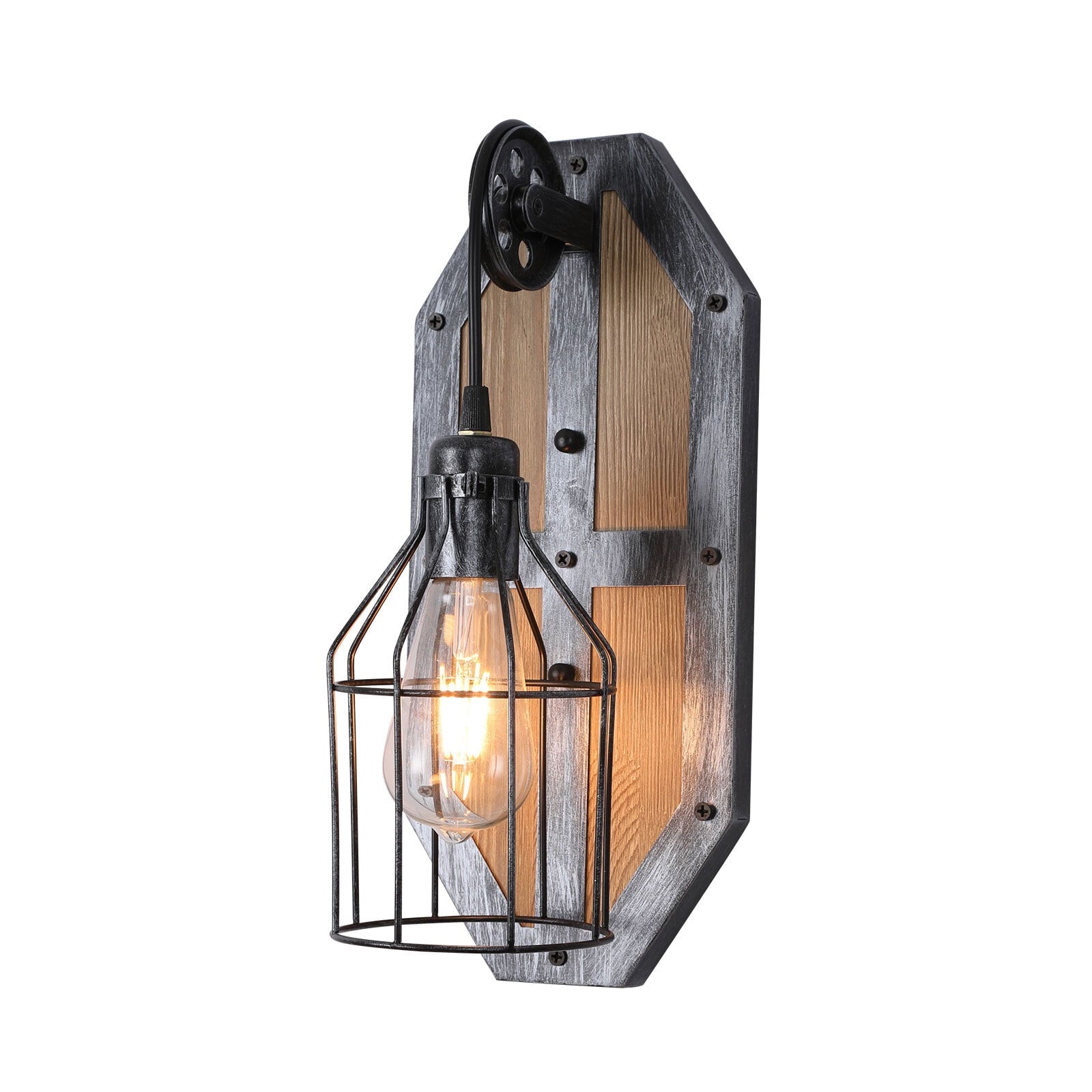 Farmhouse Wall Light Fixture Sconce Vintage Industrial Rustic Metal Wall Lamp