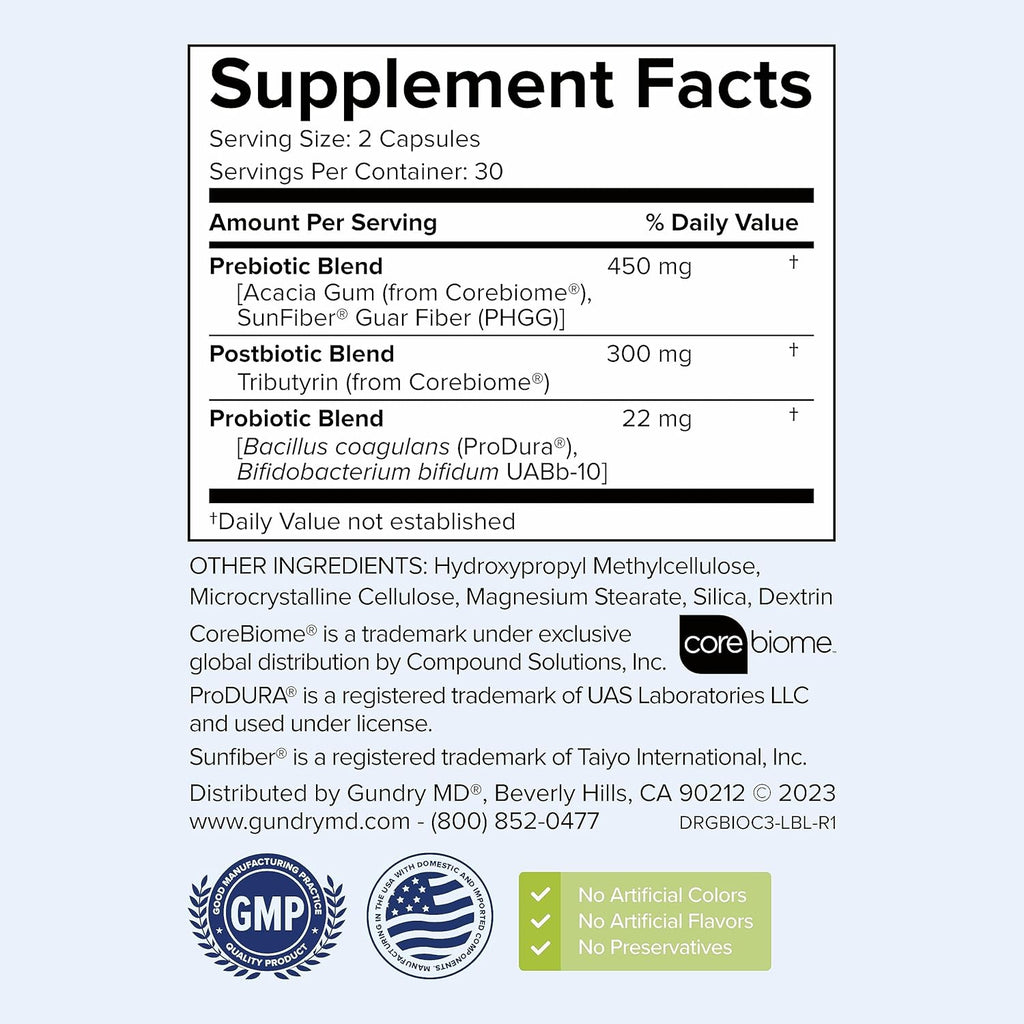 Gundry MD Bio Complete 3 and Total Restore Bundle - Prebiotic, Probiotic, Postbiotic to Support Optimal Gut Health
