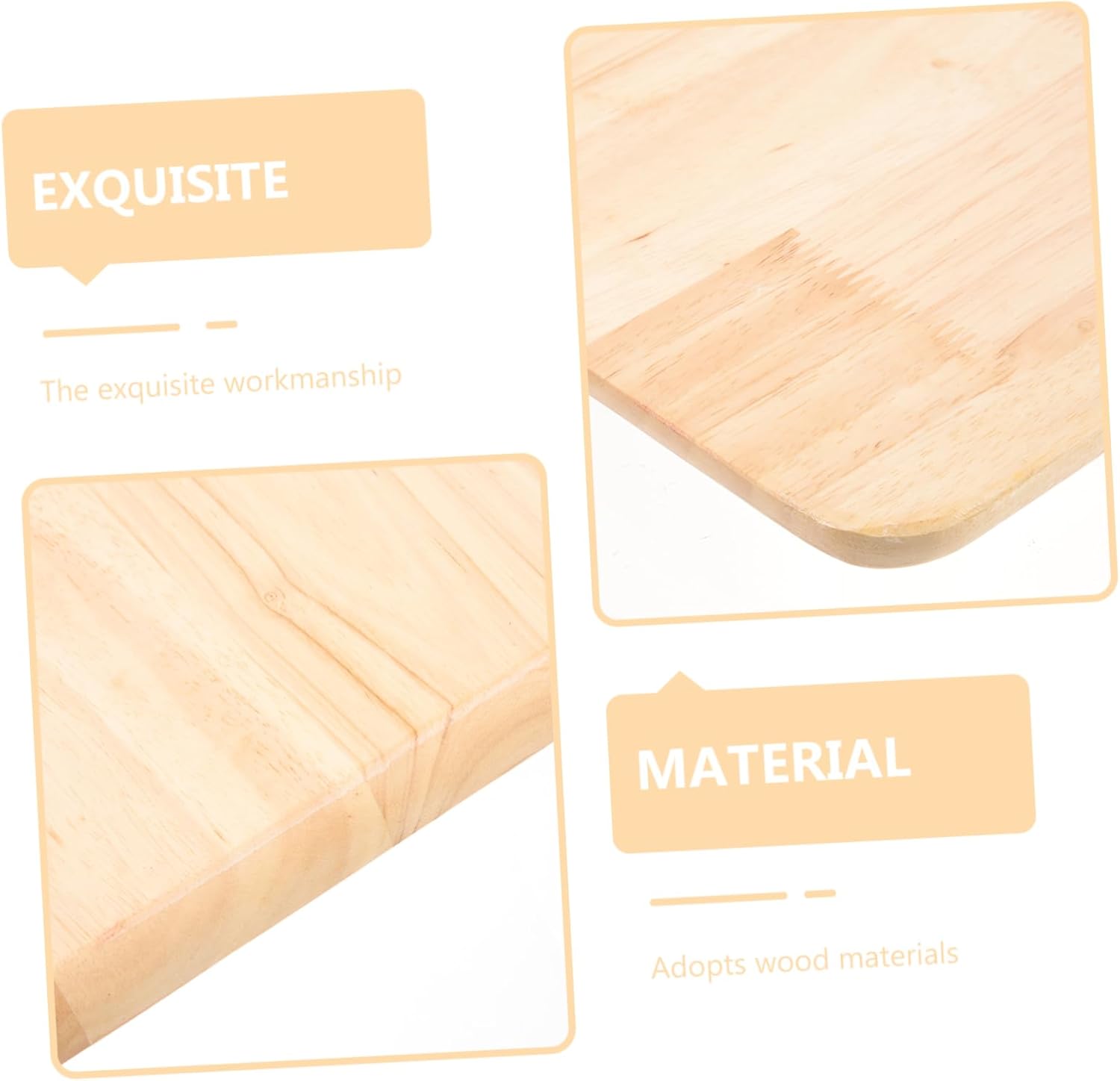 DOITOOL Square Stool Home Stool Seat Replacement Square Dining Table Stool Seat Replacement for Wooden Stool Square Wooden Chair Seat Replacement Wooden Stool Seat Solid Wood Frp