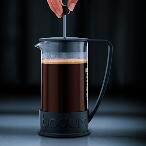 Bodum 34oz Brazil French Press Coffee Maker, High-Heat Borosilicate Glass, Red - Made in Portugal