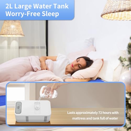 Bed Cooling System Mattress Cooling & Heating Bed Pad, Water Bed Cooler Ideal for Hot Sleepers Night Sweats Single Size 63 * 27.6in