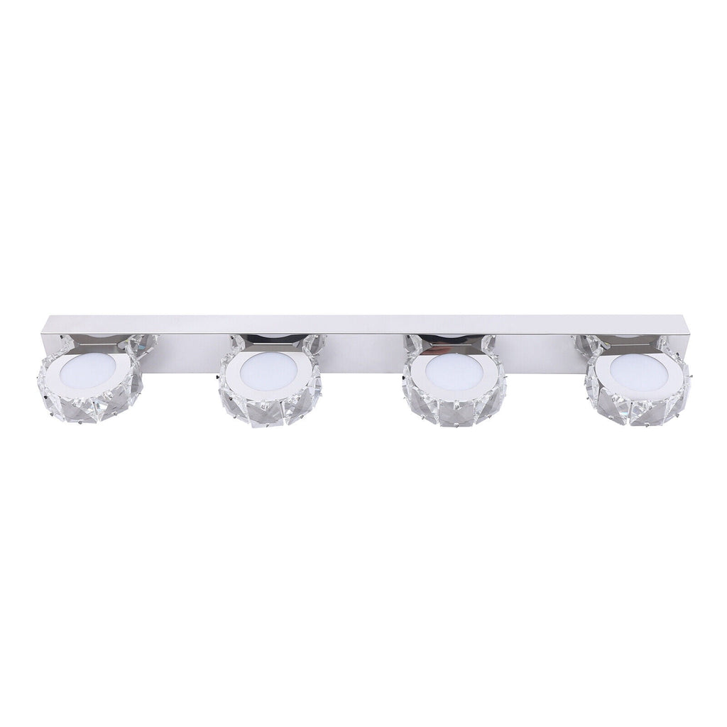 Modern LED Crystal Mirror Light Front Wall Lamp Bathroom Vanity Light Fixture for Bathroom, Mirror-front