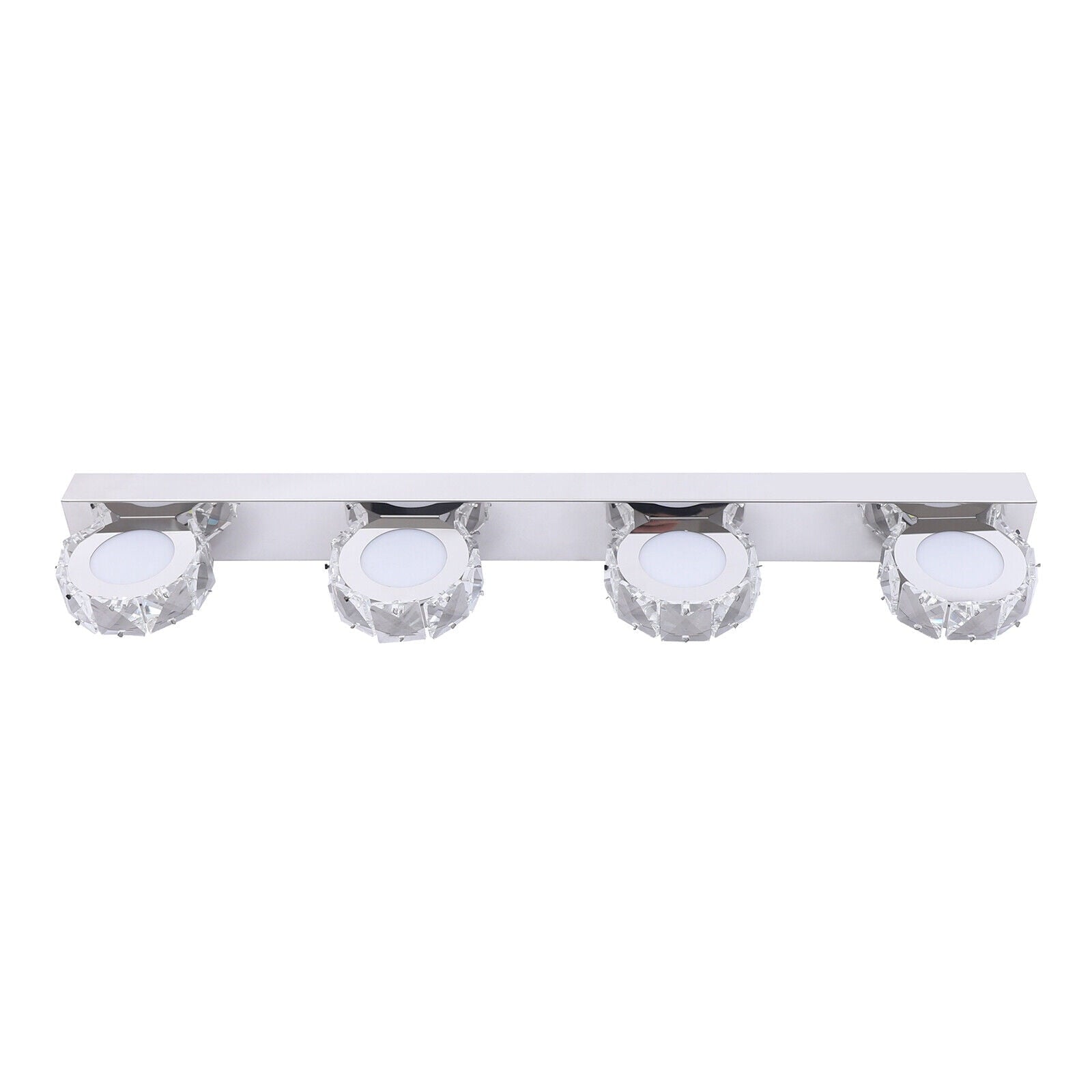 Modern LED Crystal Mirror Light Front Wall Lamp Bathroom Vanity Light Fixture for Bathroom, Mirror-front