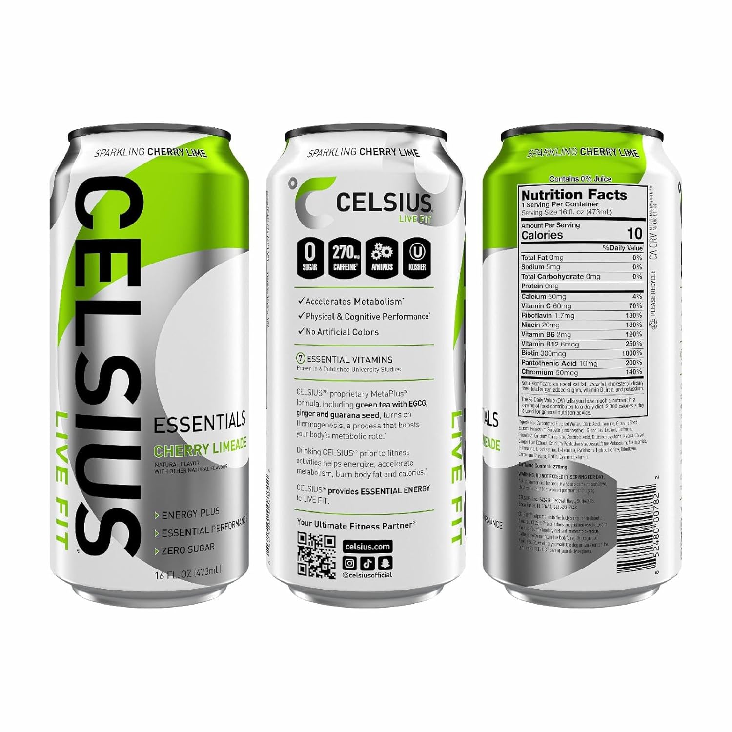 Celsius Essentials Cherry Limeade 16oz