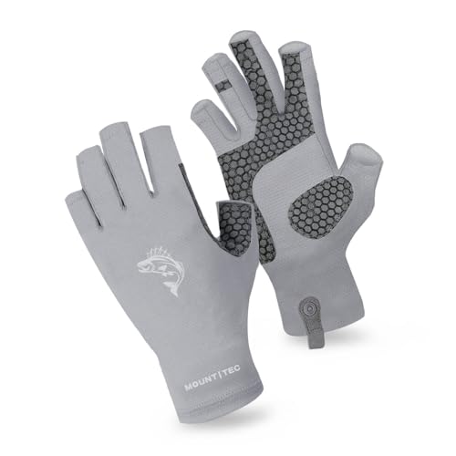 Unisex UV Protective Fingerless Gloves UPF 50+ Sun Glove for Outdoor Fishing Cycling Hiking Driving Kayaking