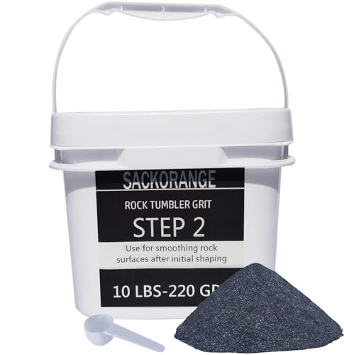 10 LBS Step-1 Rock Tumbler Grit -COARSE 60 Grit Tumbler Silicon Carbide Abrasive, Rock Polishing Grit Media, Works with Any Rock Tumbler, Rock Polisher, Stone Polisher - 10 Pounds