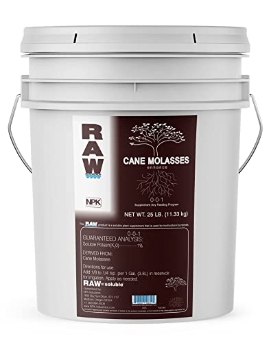 RAW Cane Molasses 2lb - Excellent Source of Carbohydrates, Bio-Stimulant, Soil Life Booster - 100% Natural sugars