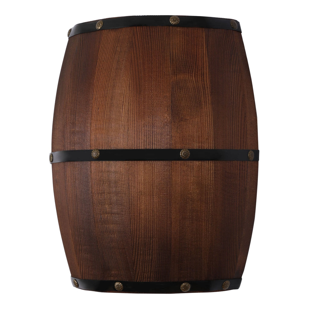 Wood Wine Barrel Wall Lamp Wall Light Fixture Sconce Lighting Home Decoration