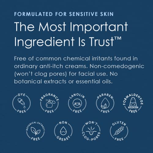 Vanicream 1% Hydrocortisone Anti-Itch Cream - 2 oz - Maximum OTC-Strength Formula for Sensitive Skin